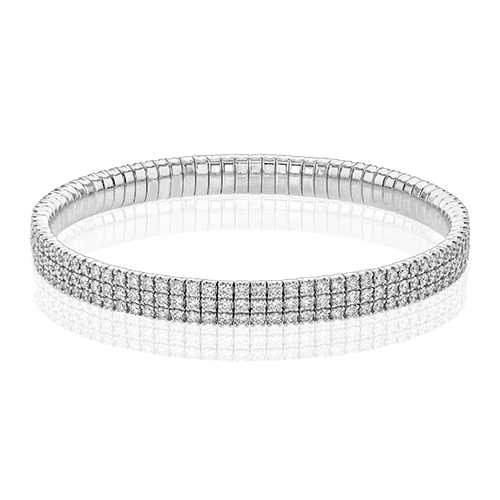 14K White Gold Bangle