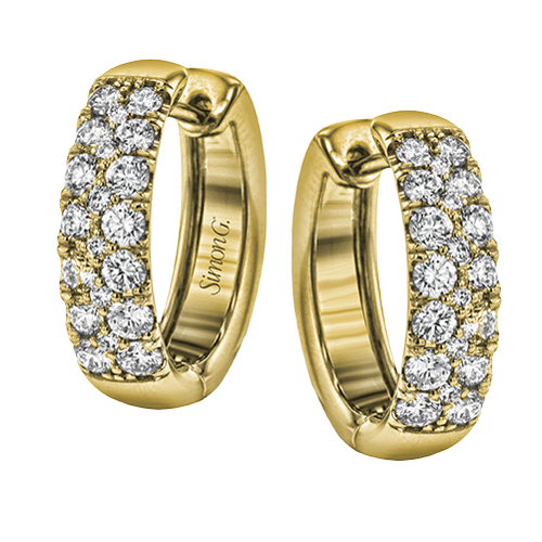 LE4390-Y HOOP EARRING