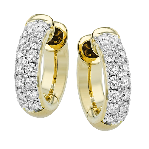 LE4858-Y HOOP EARRING