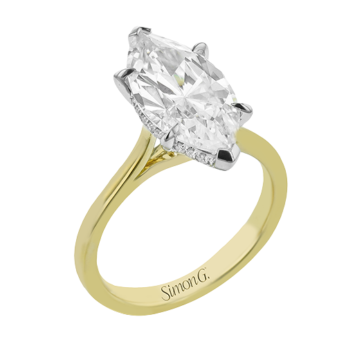 LR4125-MQ ENGAGEMENT RING