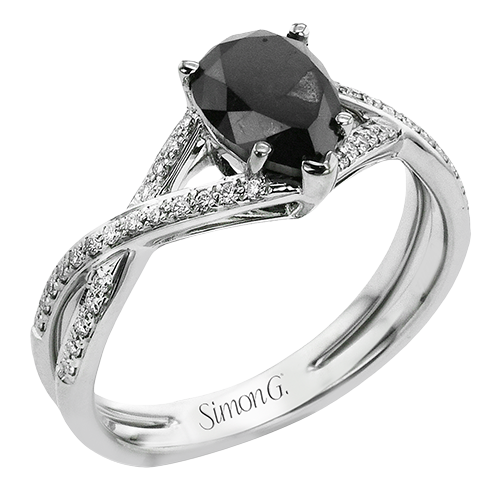 18K White Gold Wedding Set With 1 cw Princess Diamond