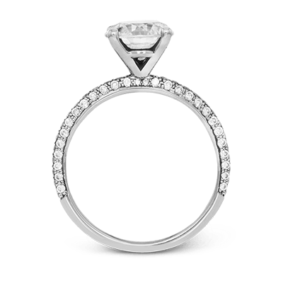 14K White Gold Wedding Set With 2 cw Round Diamond