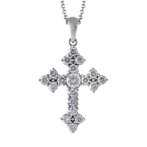 14K White Gold Pendant